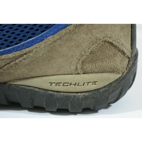 Columbia Waterproof Omni Grip Womens Sz 5 TechLite Hiking Trail Boots Brown Blue - Picture 7 of 11